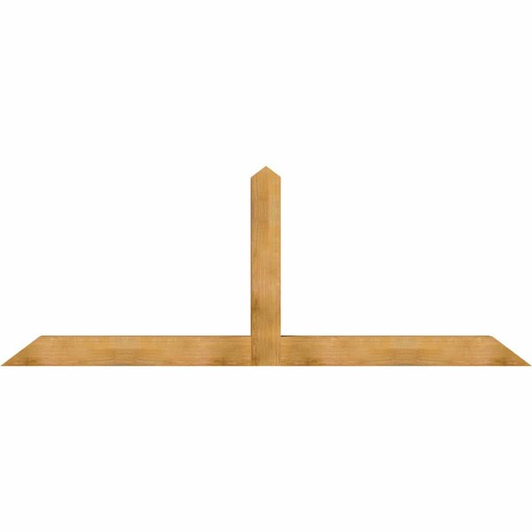 Ekena Millwork Portland Rough Sawn Timber Gable Bracket, Western Red Cedar, 108"W x 40"H x 6"D x 6"F, 9/12 Pitch GBW108X40X0606POR00RWR - main